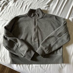 ~Fabletics Half Zip Sweater Grey Size Small~